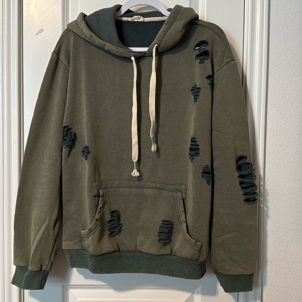 Distressed hoodie